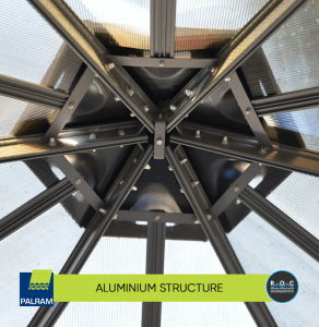 Monaco DIY Gazebo Kit Aluminium Structure