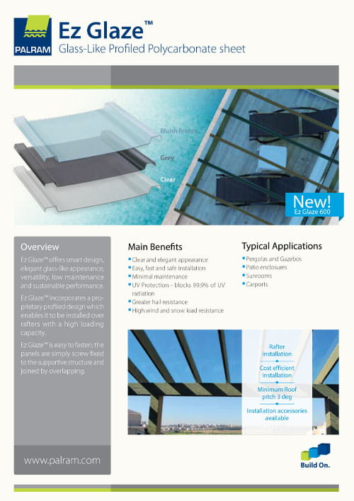 EZ Glaze Glass-Like Profiled Polycarbonate Sheet Brochure