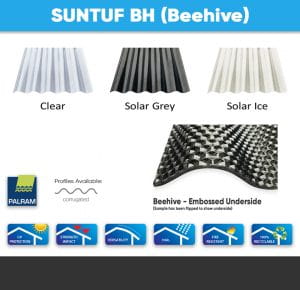 Suntuf BH (Beehive) Polycarbonate Product Information