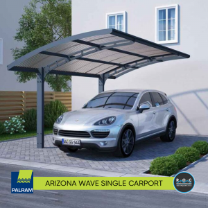 Arizona Wave 5000 Single Carport with car 1
