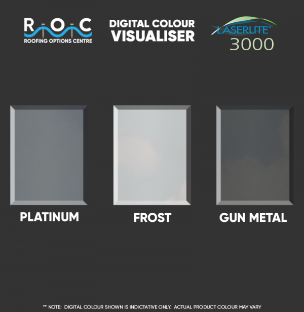 Laserlite 3000 Polycarbonate Colour Visualisation