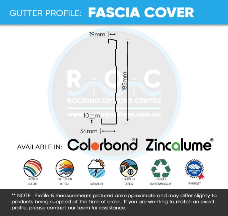 Buy COLORBOND® Metal Fascia Board Roofing Options Centre