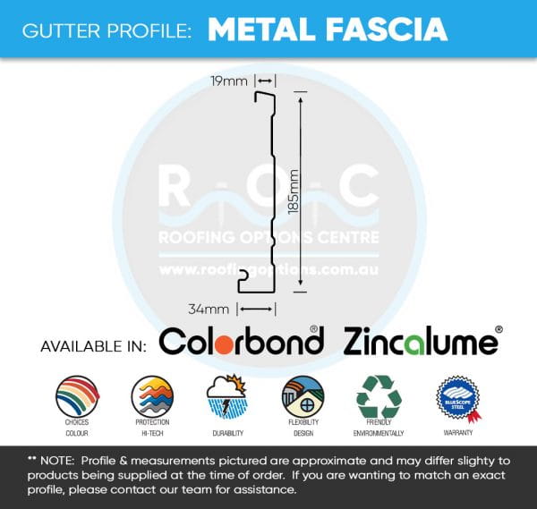 COLORBOND® Metal Fascia Board Information - Roofing Options Centre