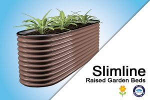 Slimline Raised Garden Bed in Ironstone