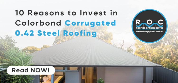 Corrugated steel roofing