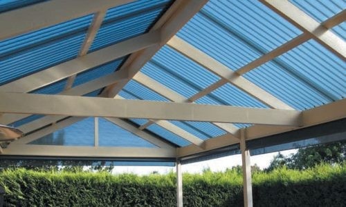 A Pergola or Patio with Ampelite Polycarbonate