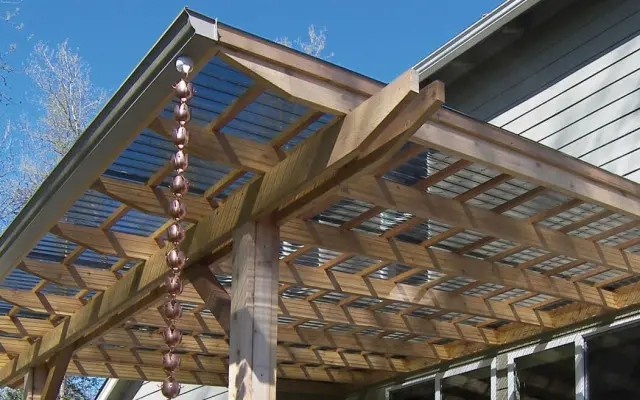 Patios or Courtyard Roofs with Sunsky Polycarbonate